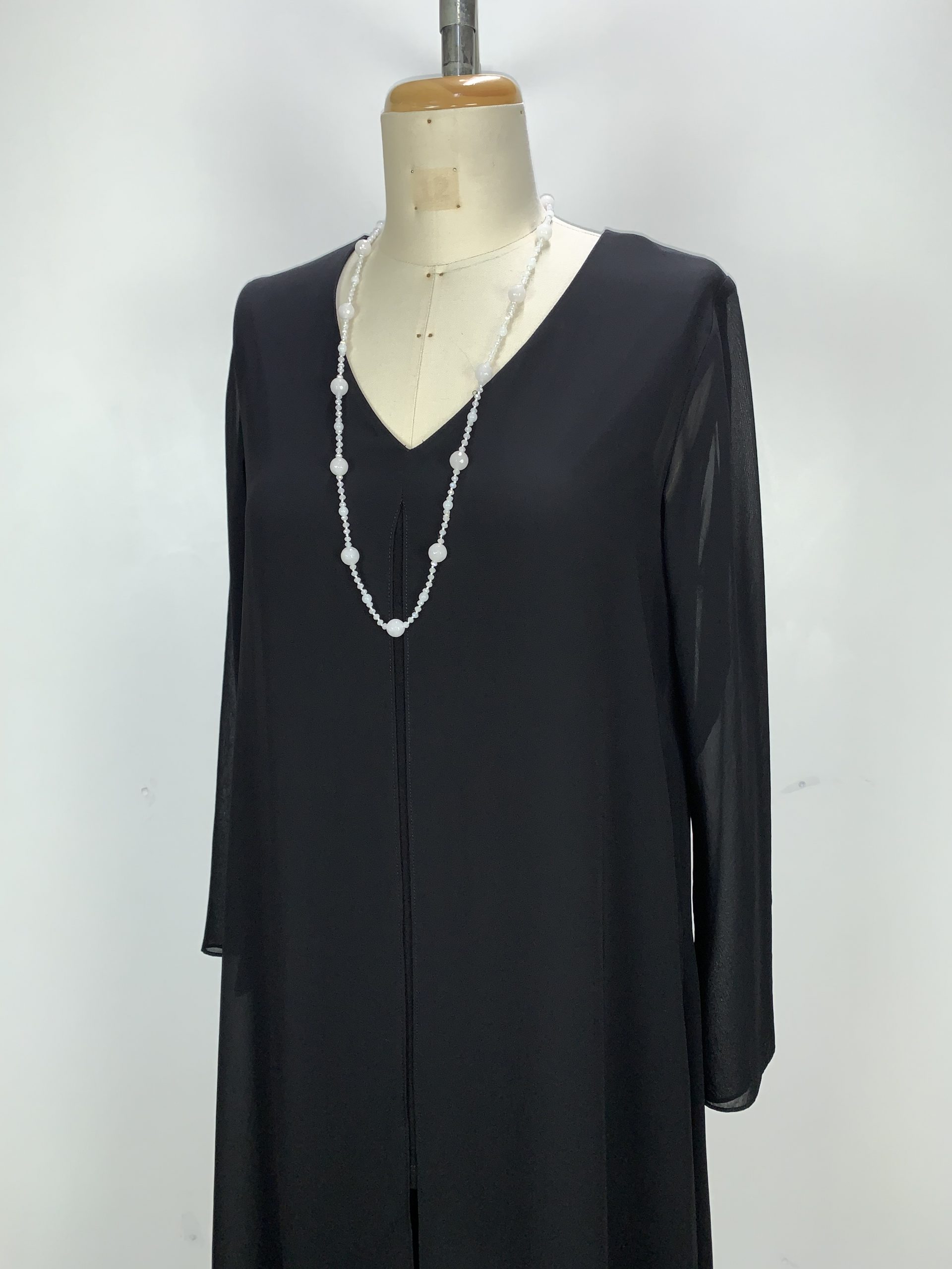 Long Sleeve Layered Chiffon Top - Ida Jane